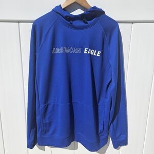 American Eagle Outfitters Blue Men's Flex Hoodie Shirt Size M
